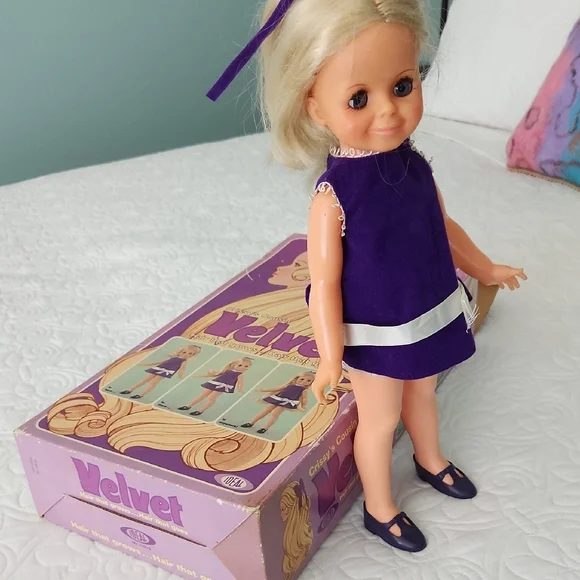 Vintage VELVET Doll - Picture 2 of 6